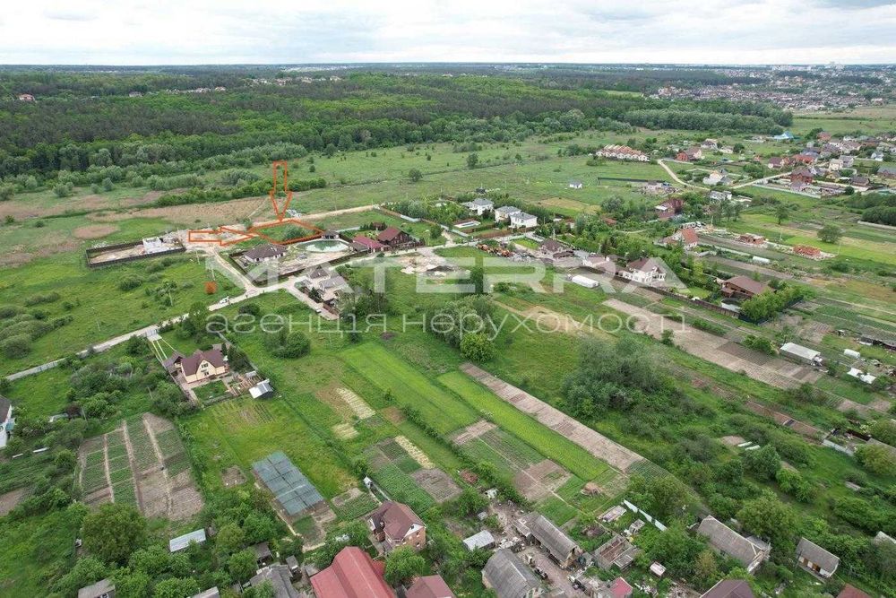 Ділянка 16 сот під забудову. Юрівка, біля озера та лісу. 10км Київ