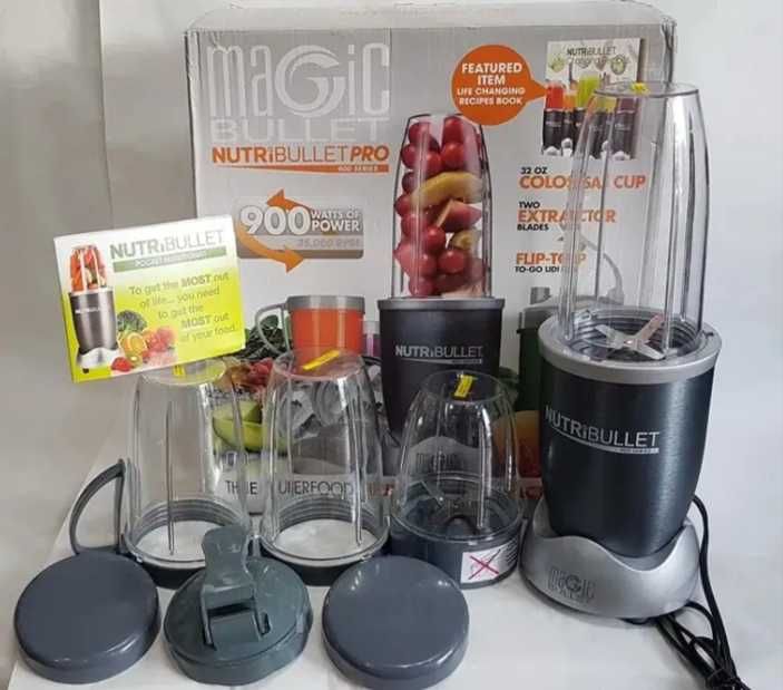 блендер 900 Вт NutriBullet для смузі потужний подрібнювач персональний