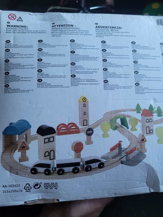 Ikea Kolejka Drewniana Tory