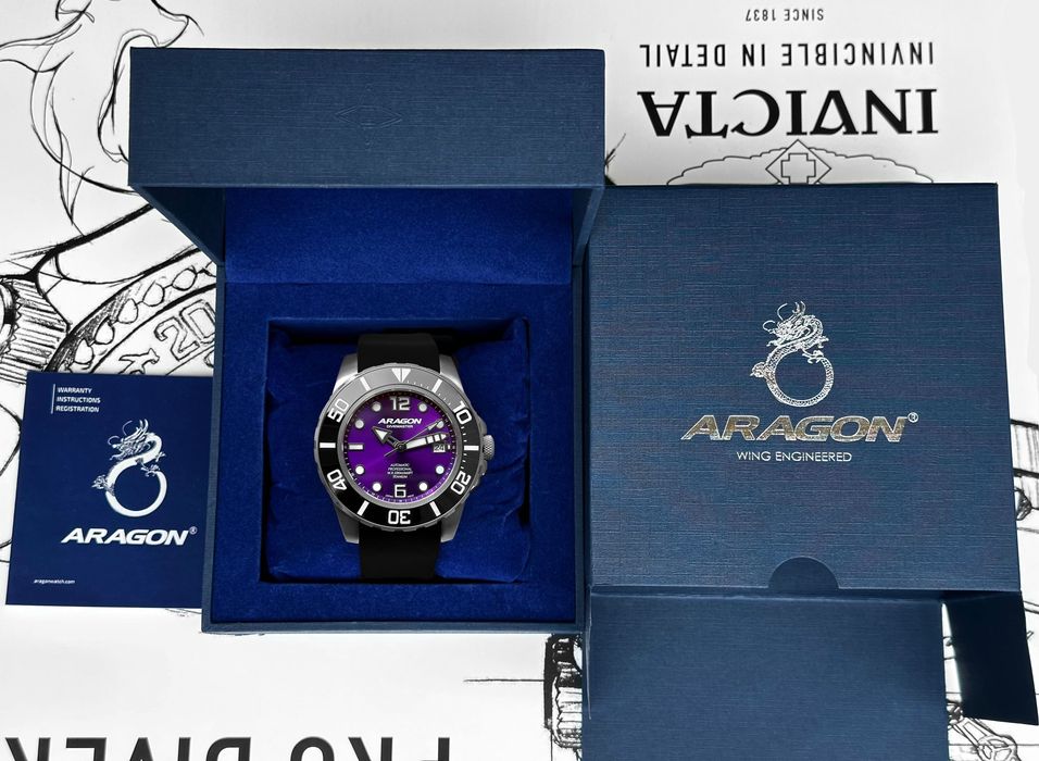 Часы ARAGON DM Titanium Ceramic Sapphire Automatic 50 mm. 200 MT.