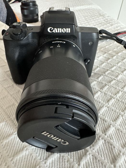 Canon m50 com 3 objetivas e acessorios