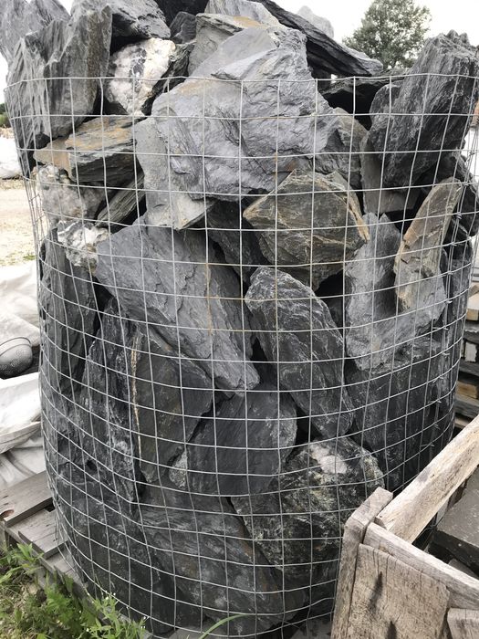 Kamień Akwarystyczny Czarny Łupek Naturalny Filitowy Fyllitowy Skała