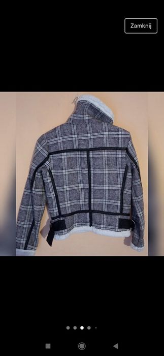 Kurtka wiosenna przejściowa krata lekka Primark s