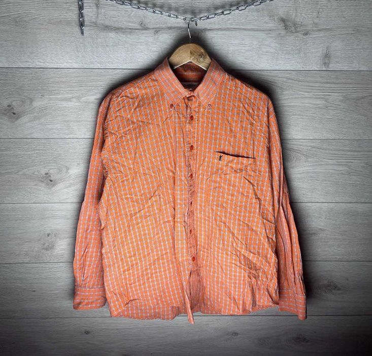 Mężczyźni przycisk W Dół Koszula Yves Saint Laurent Rozmiar L 100%