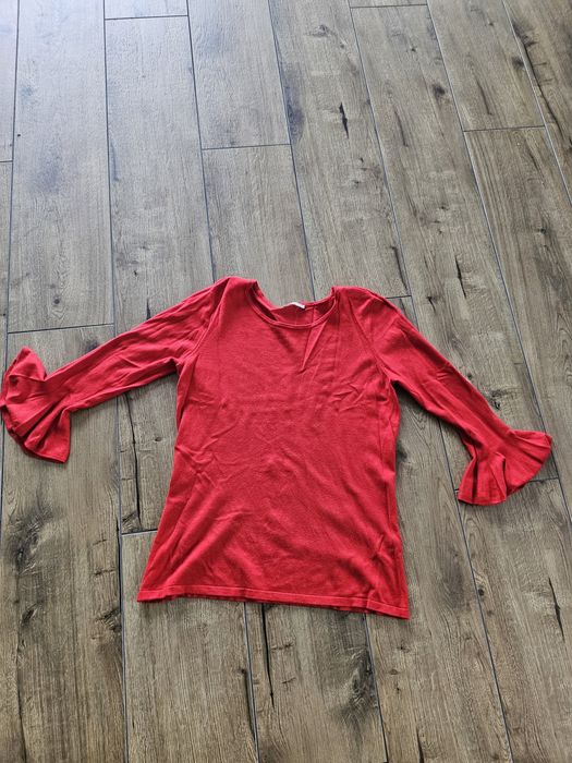 Bluzka elegancka damska sweterek swetr delikatny orsay L