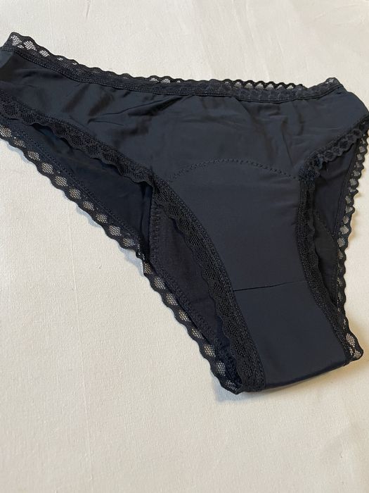 2 szt majtek menstruacyjnych Czarny z bawełny