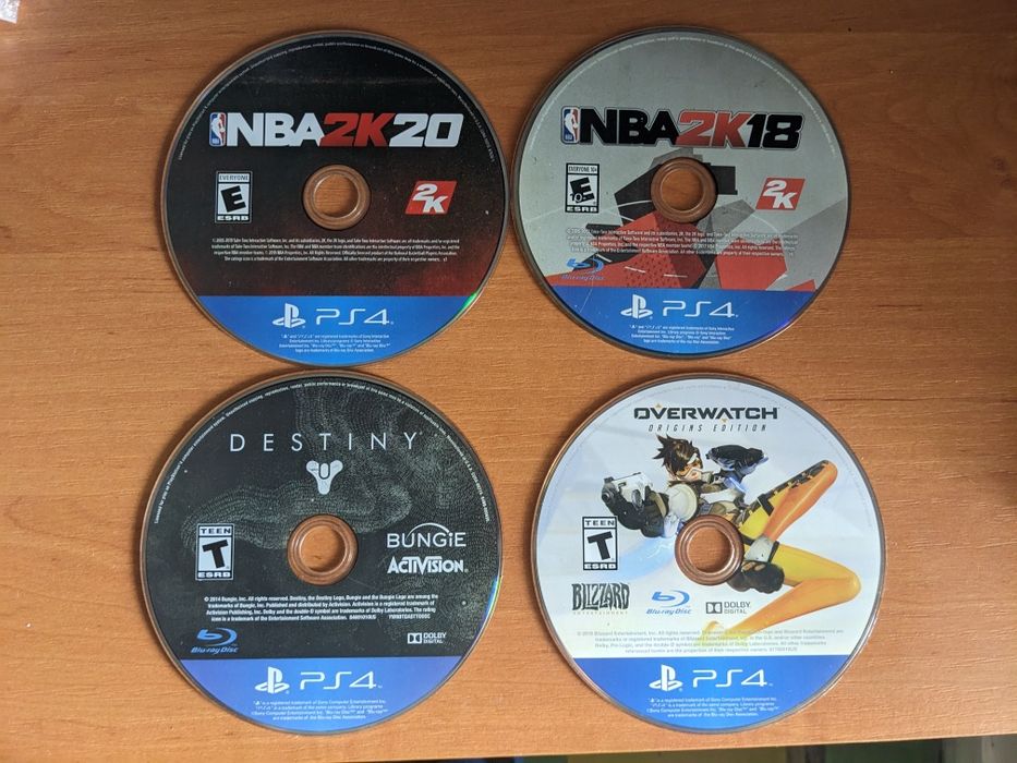 Ігри диски на PS4 PS5 NBA 2K20 18 Overwatch Destiny