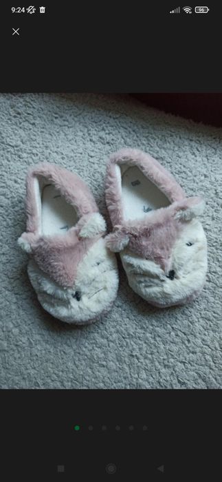 Теплые домашние/комнатные тапочки для девочки