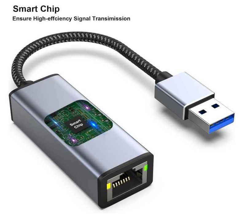 Кабель адаптер мережі USB-RJ45 1Gbps BENFEI 0.83ft