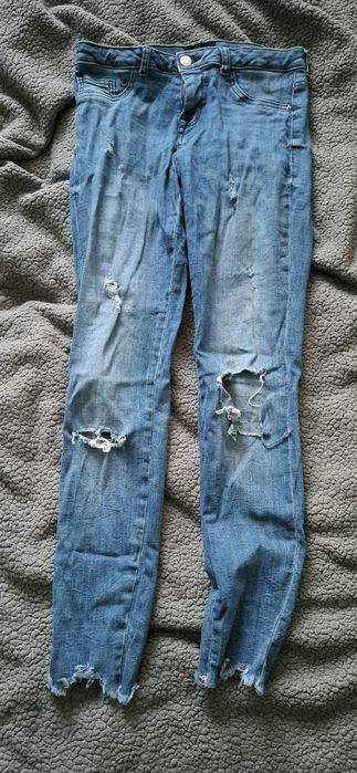 Spodnie rurki damskie jeansowe 38 M mohito