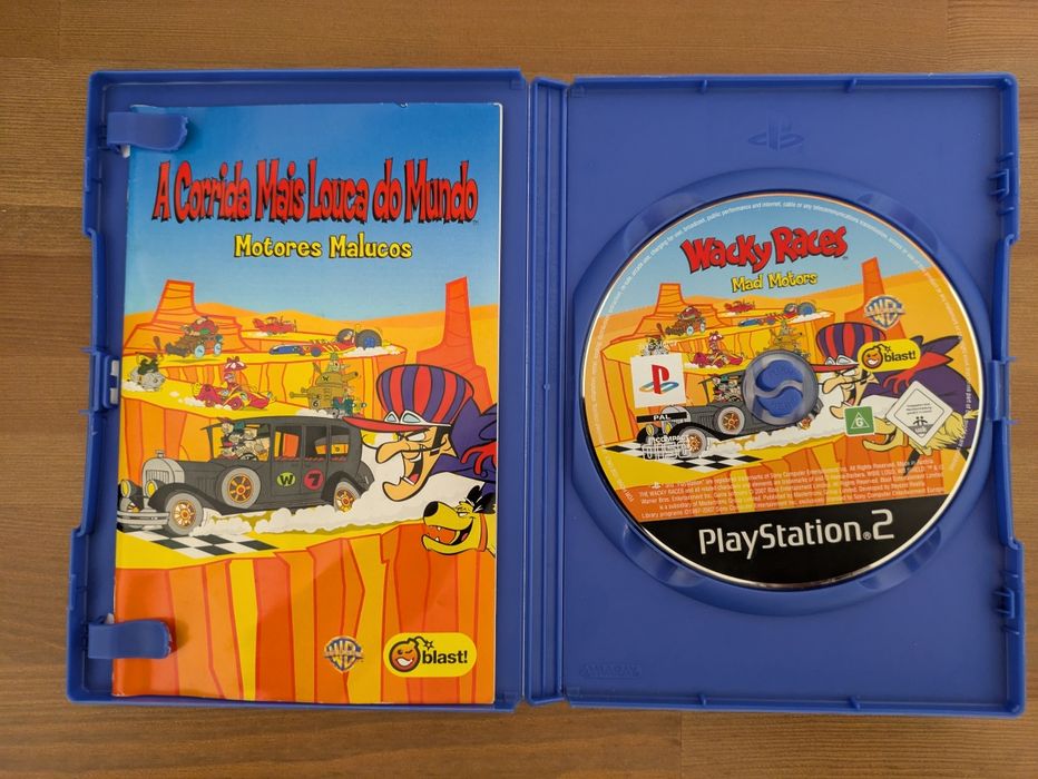 Jogo PS2 ( PlayStation 2 ) Wacky Races: Mad Motors (Opt.Estado)