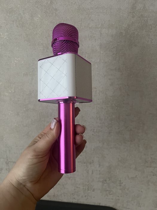 Микрофон Star voice q9 pro рожевий бездротовий