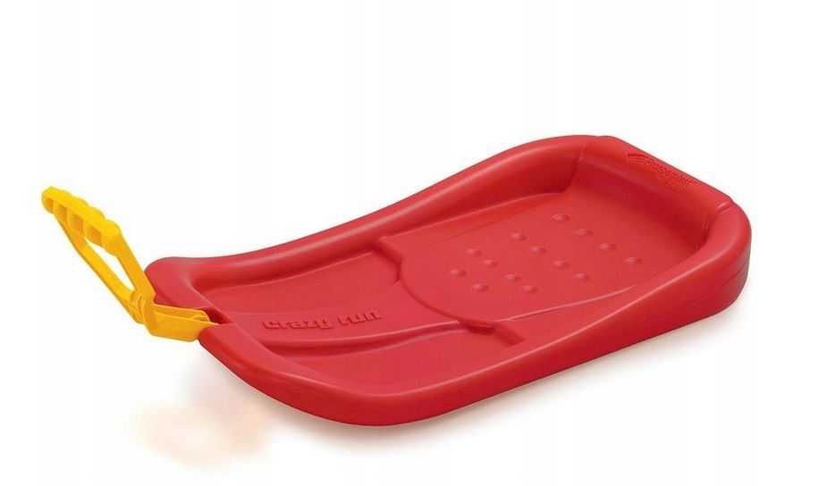 Plastikowe sanki plastykowe ślizg CRAZY RUN dupolot jabłko