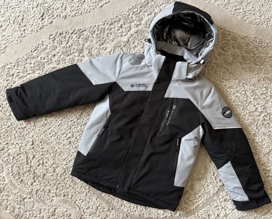 Зимова тепла термо куртка для хлопчика 140-164