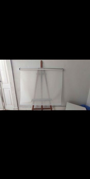 Estore de correr branco translúcido