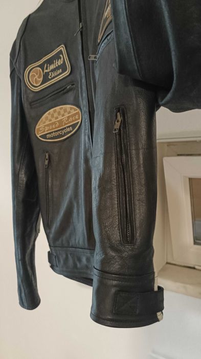 Casaco Em PELE de Moto NOVO N 52