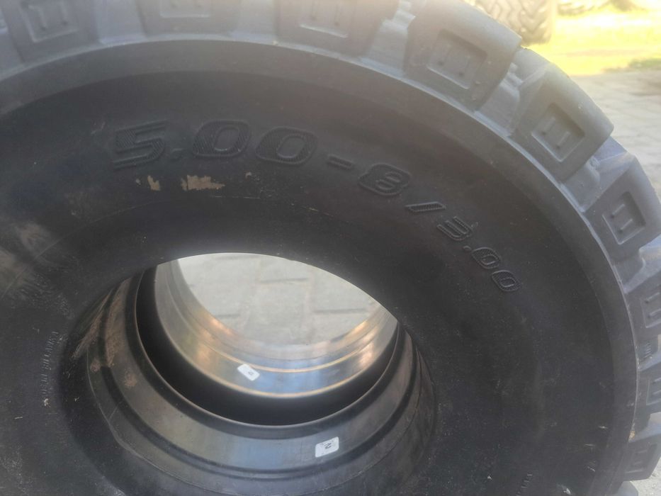 5.00/8 Opony JAK NOWE 5.00R8 PEŁNE 5.00-8 2-SZT