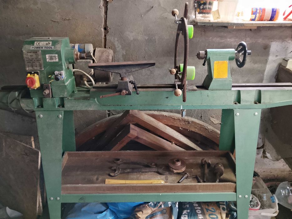 Tokarka do drewna 850x30 toczenia 230V