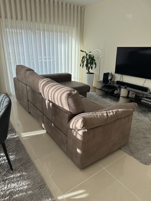 Sofa eletrico com chaise longue