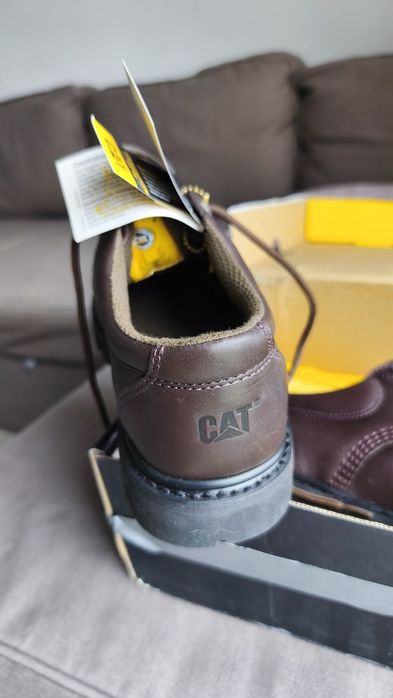 Sapatos castanhos vela de segurança CAT