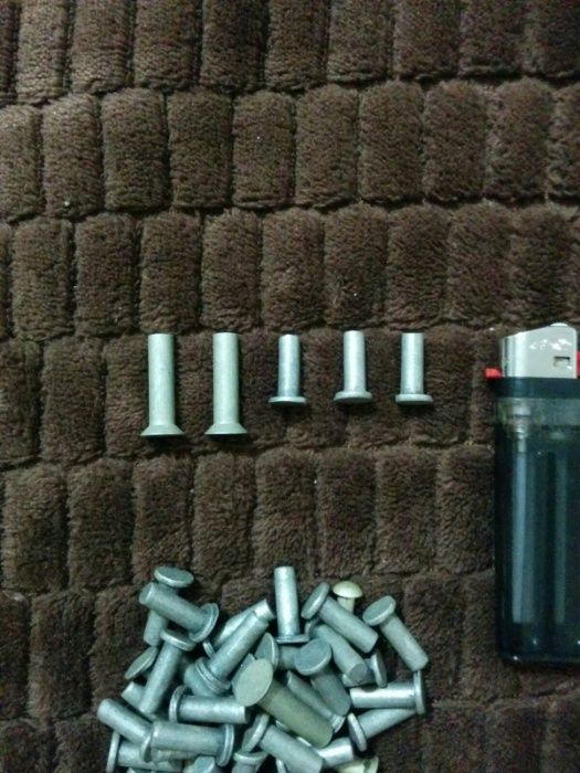 Заклепки авиационные, алюминиевые. Авиация.