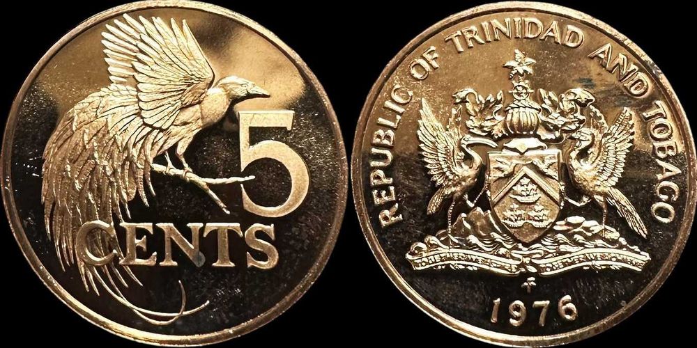 5 Cents - 1976 - Trinidad e Tobago (Proof)