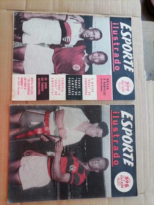 Esporte Ilustrado BENFICA 1955 Digressão Jogos c/Flamengo e Penarol