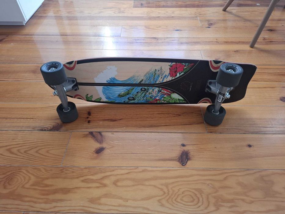 Skate Longboard Fish 500 Preto Decathlon (Usado 2x)