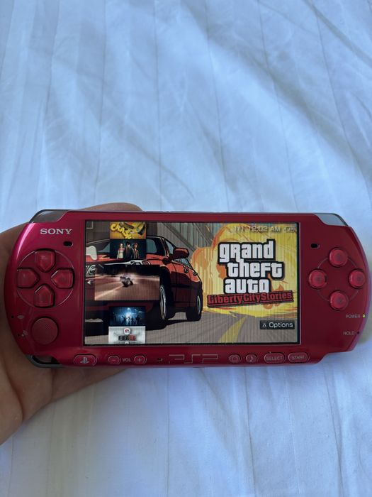 Psp 3000 Radiant Red stan bdb zestaw 64 gb