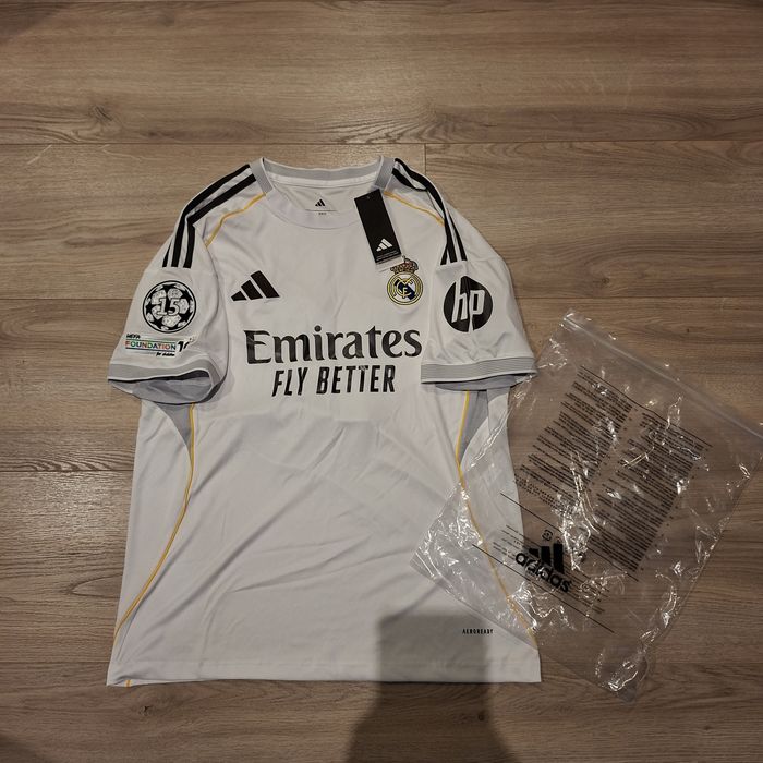 Koszulka Real Madrid 25/26 Domowa | Patch UCL | Mbappé | L