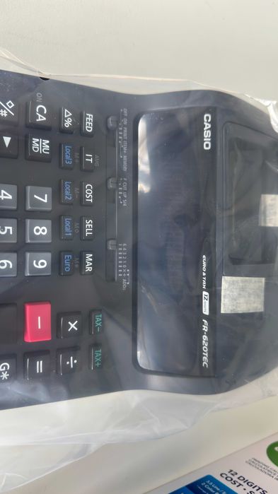 Calculadora CASIO (FR-620TEC) com Impressora – Profissional (nova)