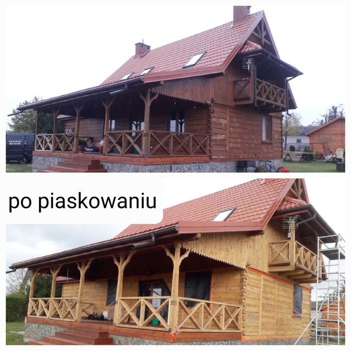 Sodowanie, piaskowanie cegły, drewna z dojazdem do klienta