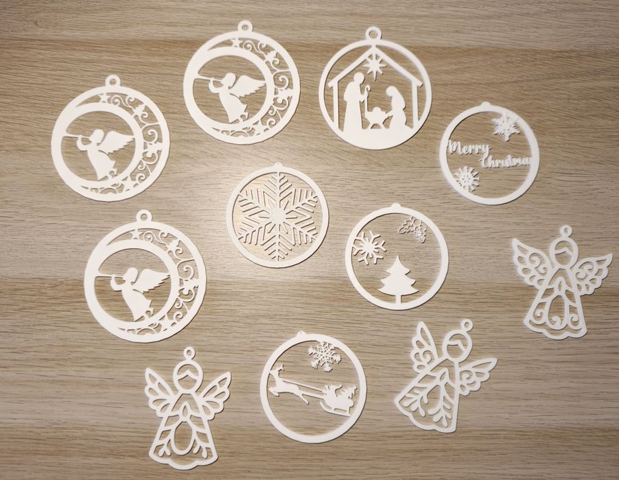 Acessórios em 3D para decoração árvore natal