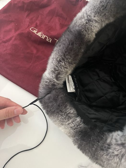 Шапка з хутра кролика Jiuliana Teso