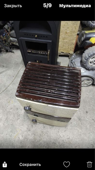 Продам буржуйку эмалированную Германия