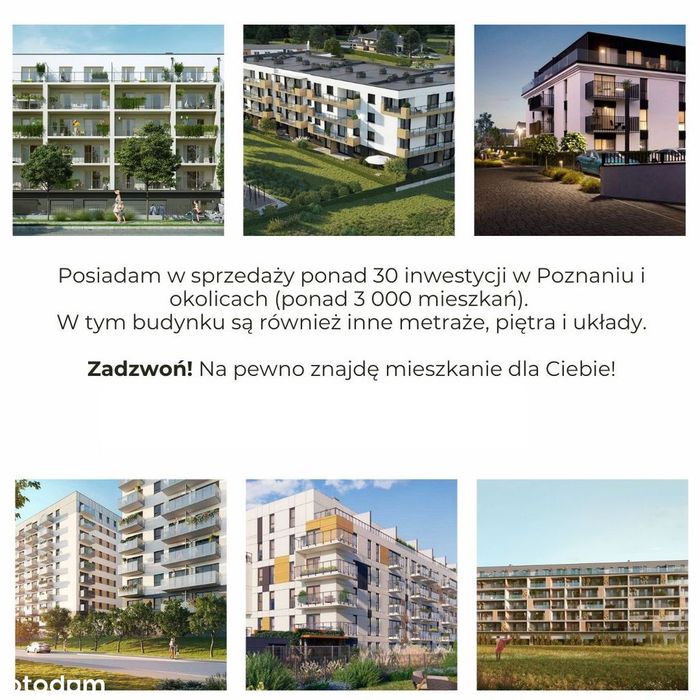 Nowe 2 pokoje + Garderoba | Winogrady | Gotowe do odbioru!