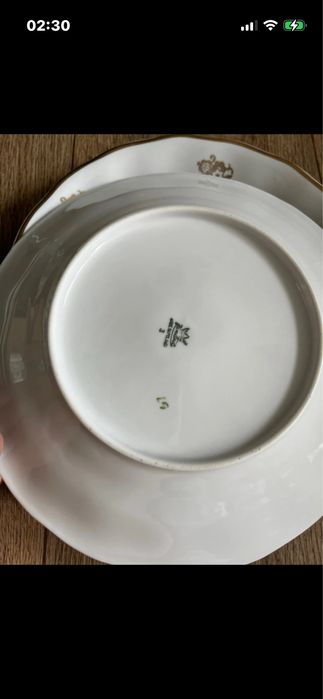 Porcelana Karolina prl Wałbrzych sześć talerzy