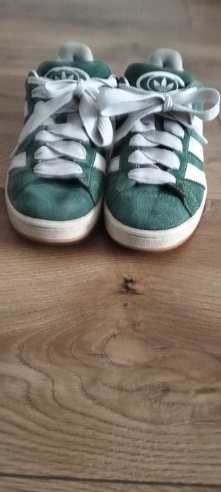 Adidas Campus Zielone r. 40 | Skóra zamszowa | Stan bardzo dobry