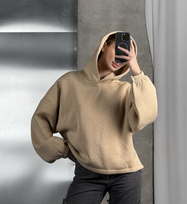 Кофта худі в стилі zara блискуча з блискітками