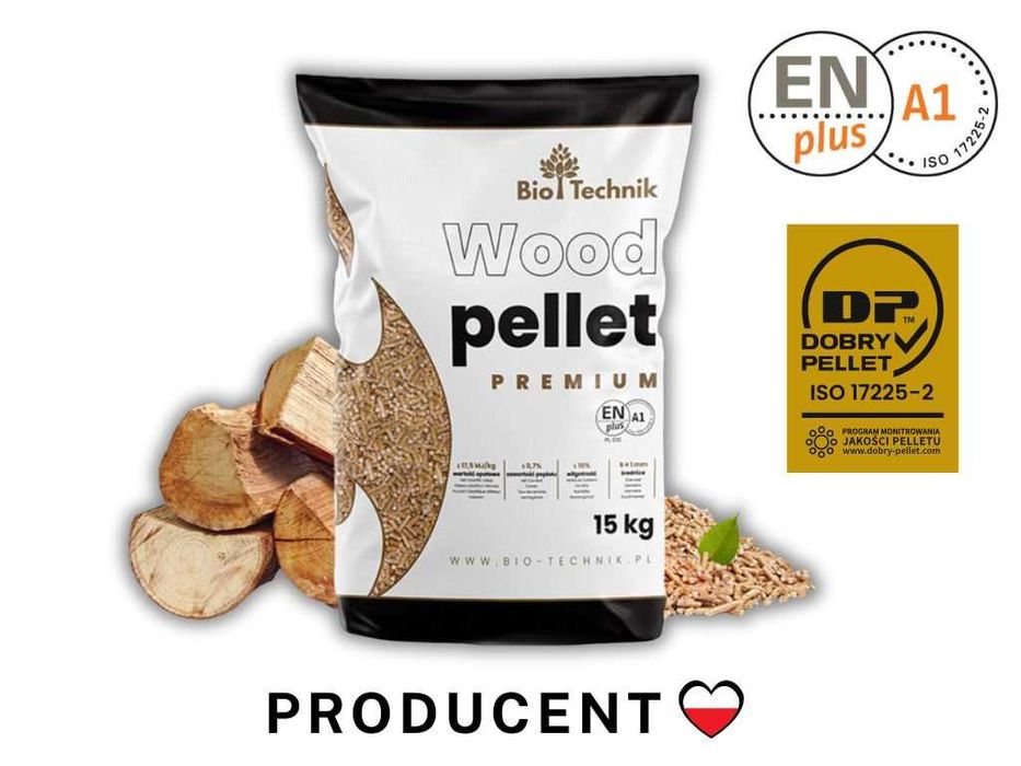 Pellet drzewny certyfikowany ENplus A1 Producent DOSTAWA GRATIS