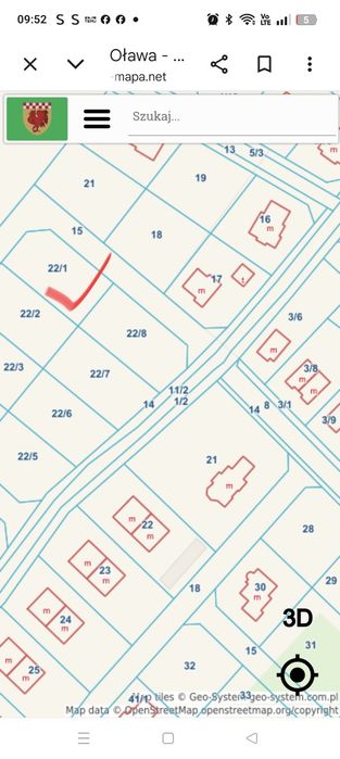 Działka budowlana Oława Nowy Górnik