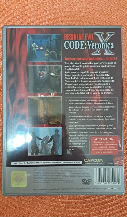 Resident Evil Code Veronica X Ps2