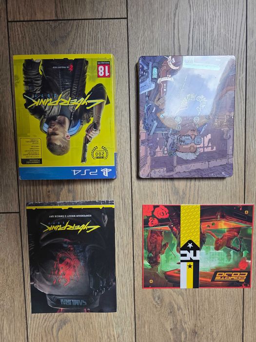 Steelbook voodo boys cyberpunk 2077 PS4 folia , etui karty, brak gry, stan idealny