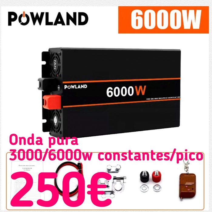 Inversor, transformador onda pura