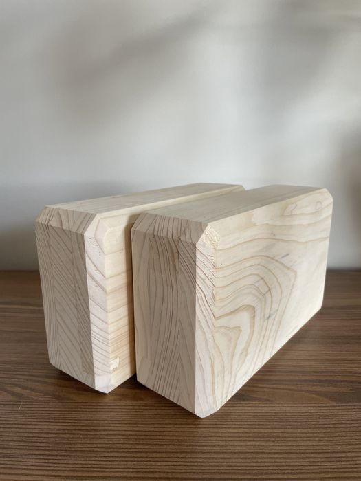 Klocek do jogi naturalny eco handmade drewno