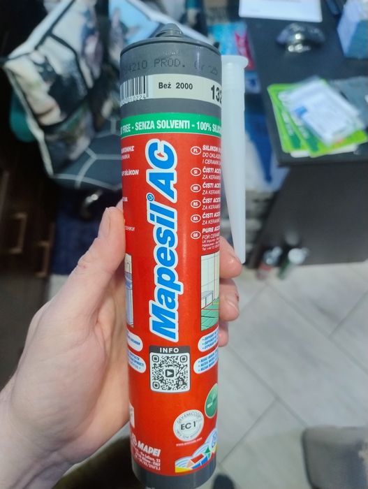 Silikon sanitarny Mapei Mapesil AC Bez 200 132