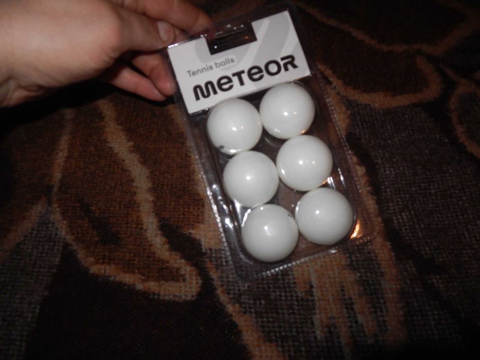 Wyprzedaż->Piłeczki do tenisa stołowego  Meteor zestaw 6 sztuk