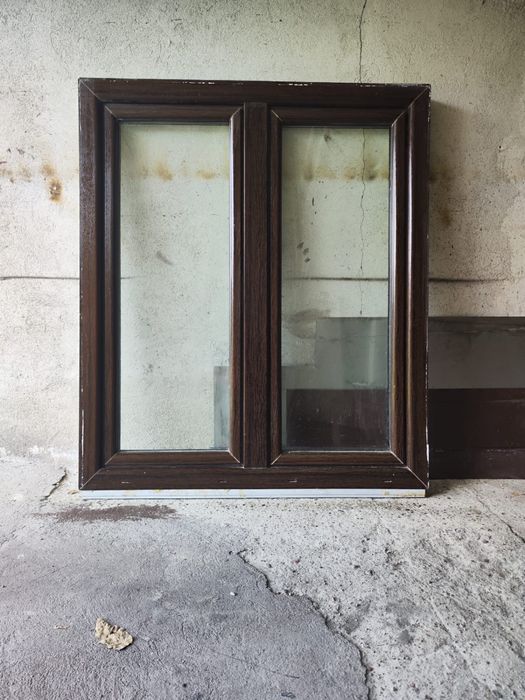 Okna dwuszybowe z demontażu dąb bagienny