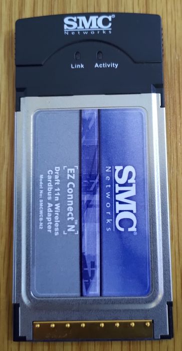 Placa rede WiFi SMC pcmcia 300Mbs