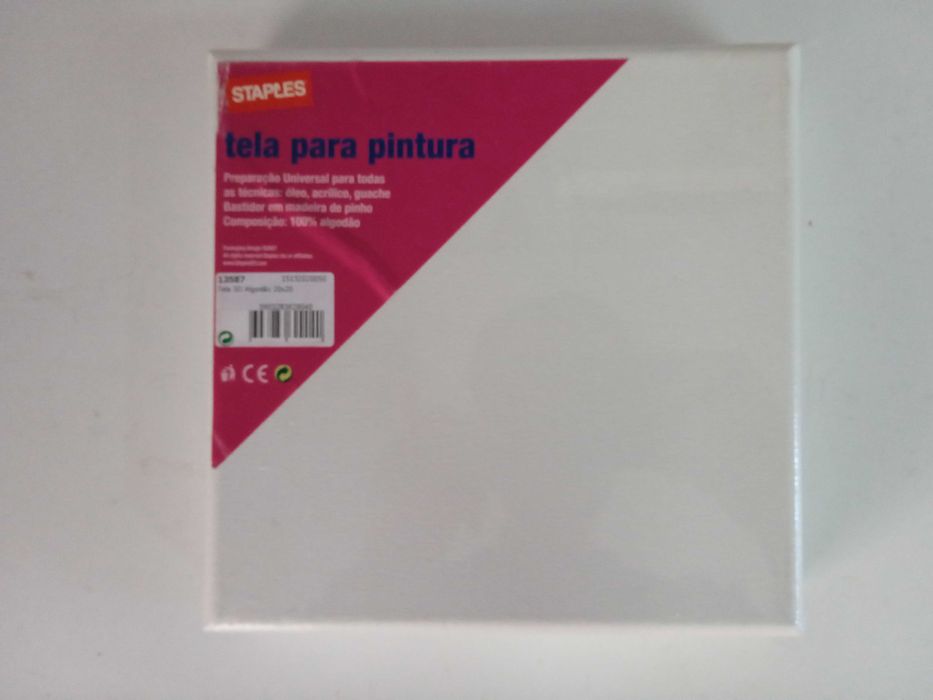 4 x Cotton Painting Canvases 20 x 20 cm